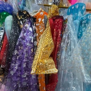 Flock Organza by ST & sons textile